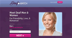 Desktop Screenshot of deafmatch.co.uk